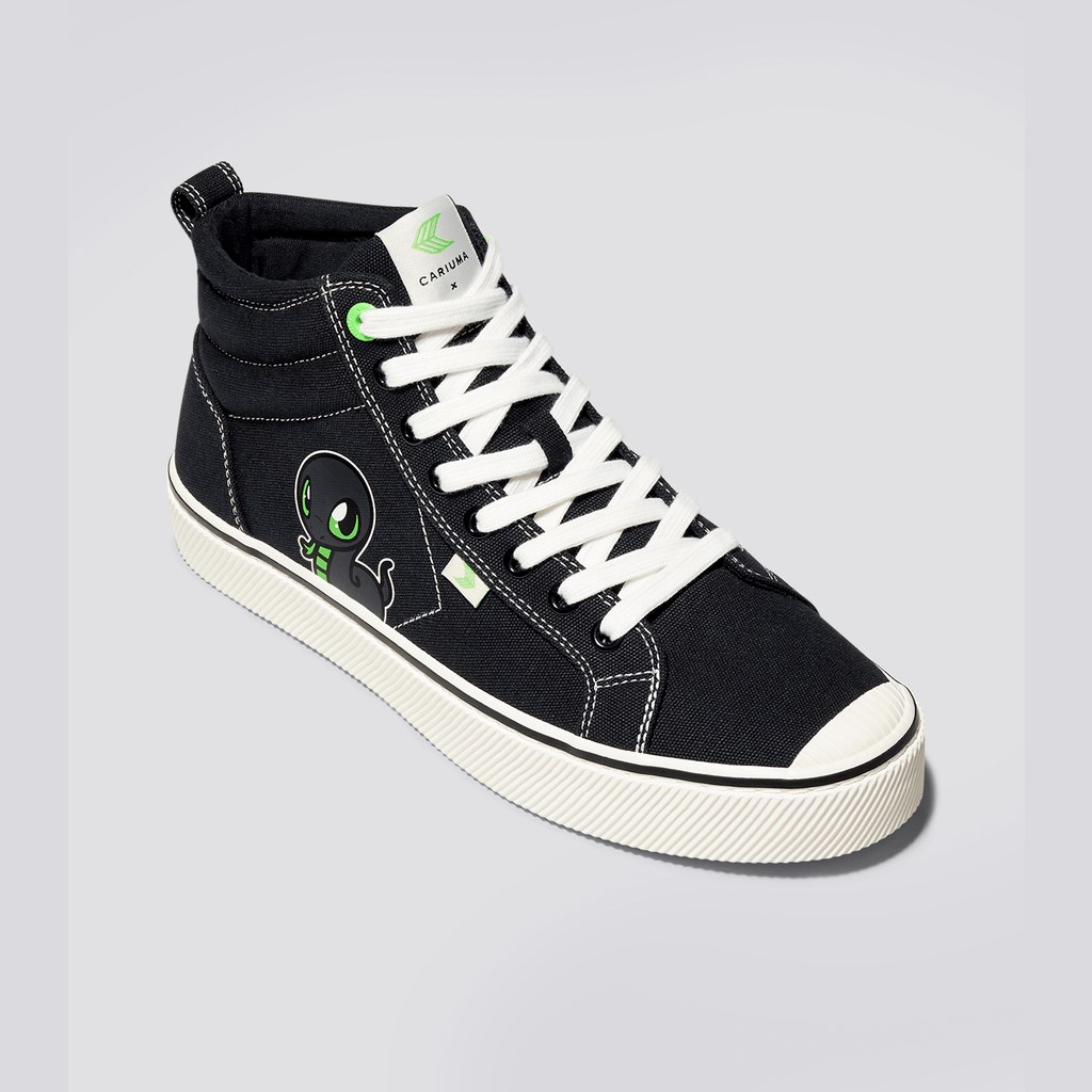 OCA HIGH Cariuma High Top Tela Vegan Noir Homme | MIT-0433502